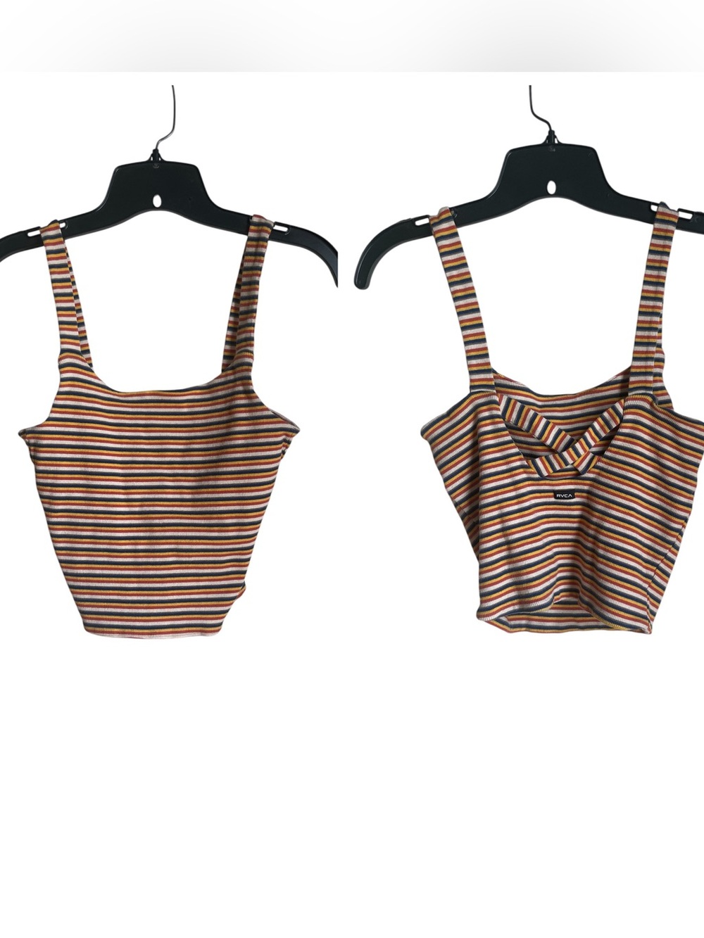 RVCA Stripped crop top size Small